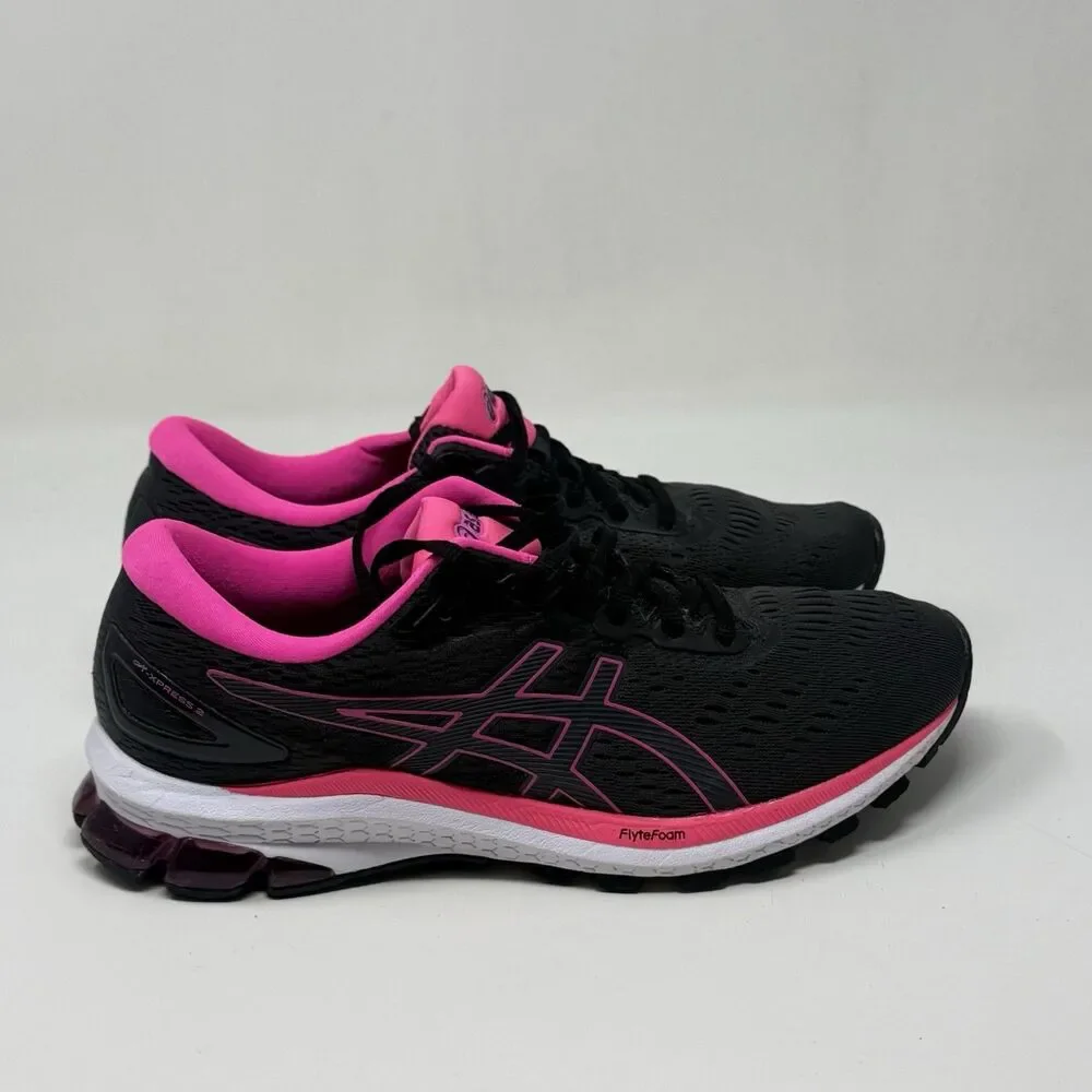 ASICS GT Express 2 Sneakers Shoes Womens 9 Black Pink Running Lightweight